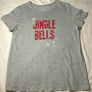 Wondershop Jingle Bells, Family Matching Gray short sleeve Pajama Tshirt